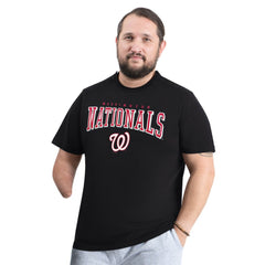 Navy Washington Nationals G-III Sports by Carl Banks Adaptive Classic Team Spirit T-Shirt