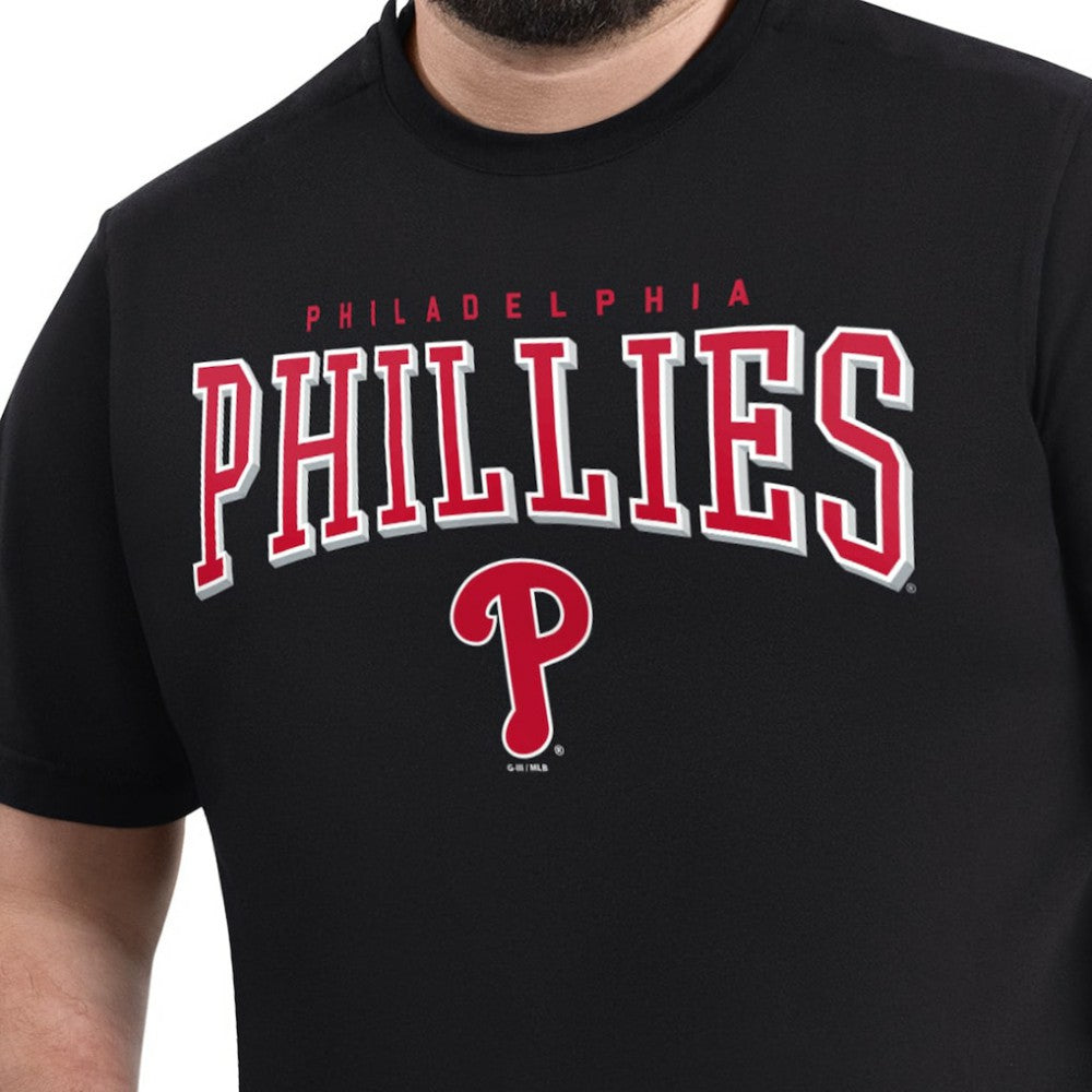 Black Philadelphia Phillies G-III Sports by Carl Banks Adaptive Classic Team Spirit T-Shirt