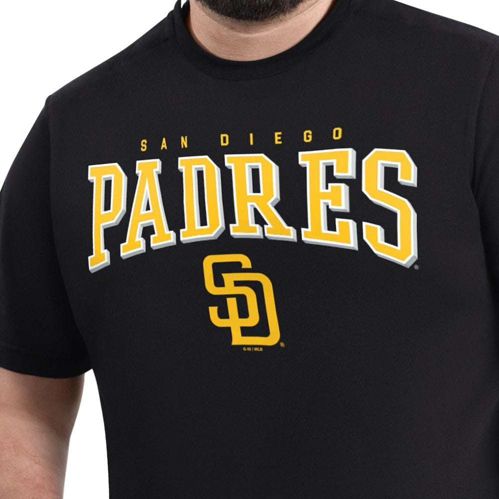 Black San Diego Padres G-III Sports by Carl Banks Adaptive Classic Team Spirit T-Shirt