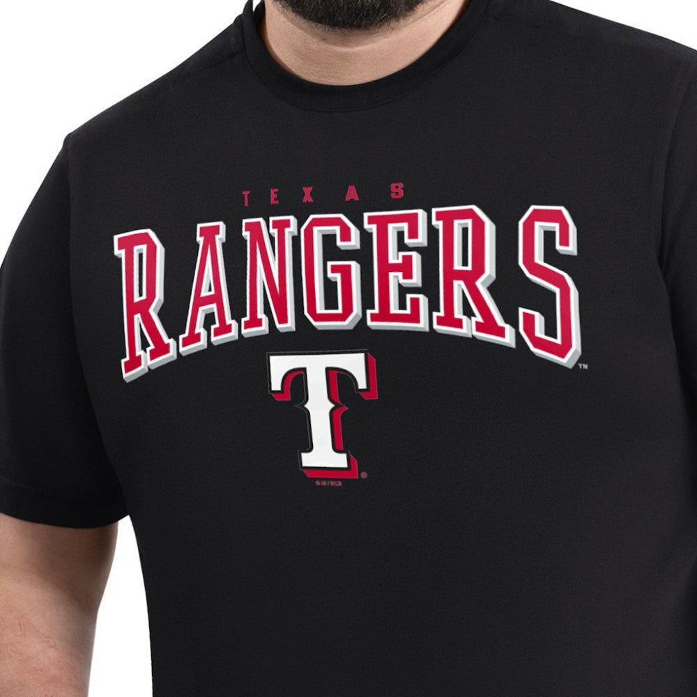 Black Texas Rangers G-III Sports by Carl Banks Adaptive Classic Team Spirit T-Shirt