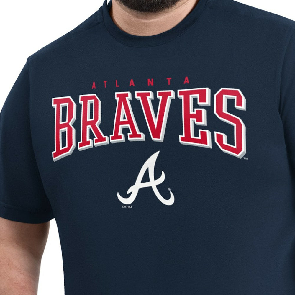 Navy Atlanta Braves G-III Sports by Carl Banks Adaptive Classic Team Spirit T-Shirt