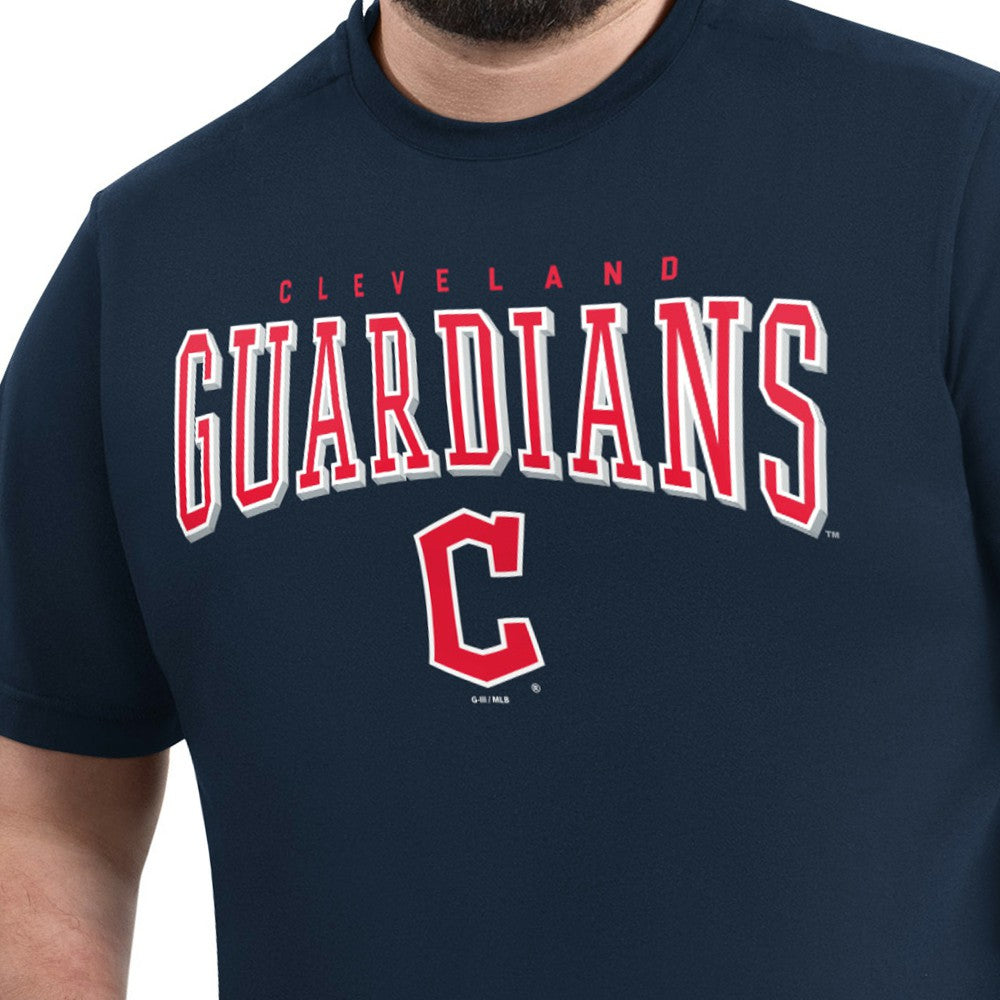 Navy Cleveland Guardians G-III Sports by Carl Banks Adaptive Classic Team Spirit T-Shirt