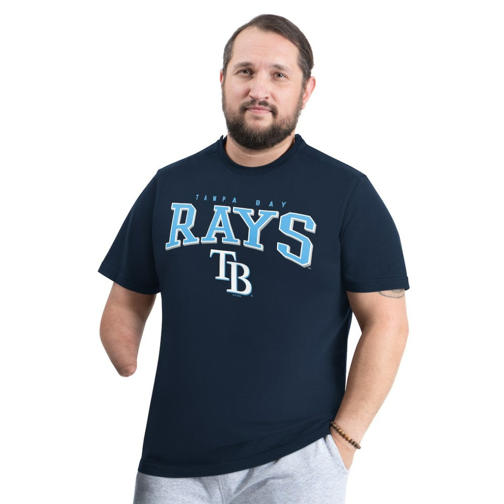 Navy Tampa Bay Rays G-III Sports by Carl Banks Adaptive Classic Team Spirit T-Shirt