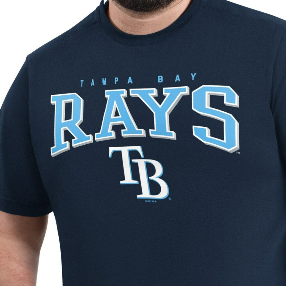 Navy Tampa Bay Rays G-III Sports by Carl Banks Adaptive Classic Team Spirit T-Shirt