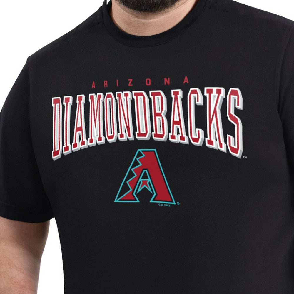 Black Arizona Diamondbacks G-III Sports by Carl Banks Adaptive Classic Team Spirit T-Shirt