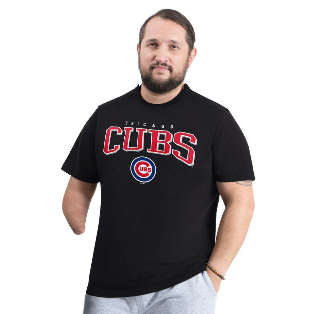 Black Chicago Cubs G-III Sports by Carl Banks Adaptive Classic Team Spirit T-Shirt