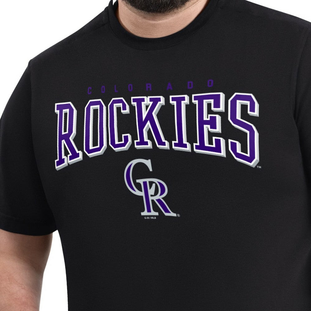 Black Colorado Rockies G-III Sports by Carl Banks Adaptive Classic Team Spirit T-Shirt