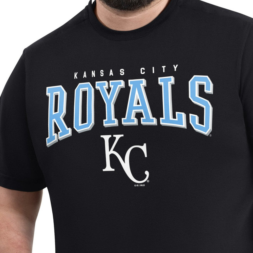 Black Kansas City Royals G-III Sports by Carl Banks Adaptive Classic Team Spirit T-Shirt