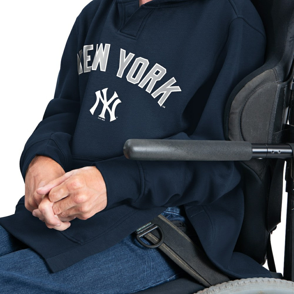 Navy New York Yankees G-III Sports by Carl Banks Adaptive Lockup Fleece Hoodie