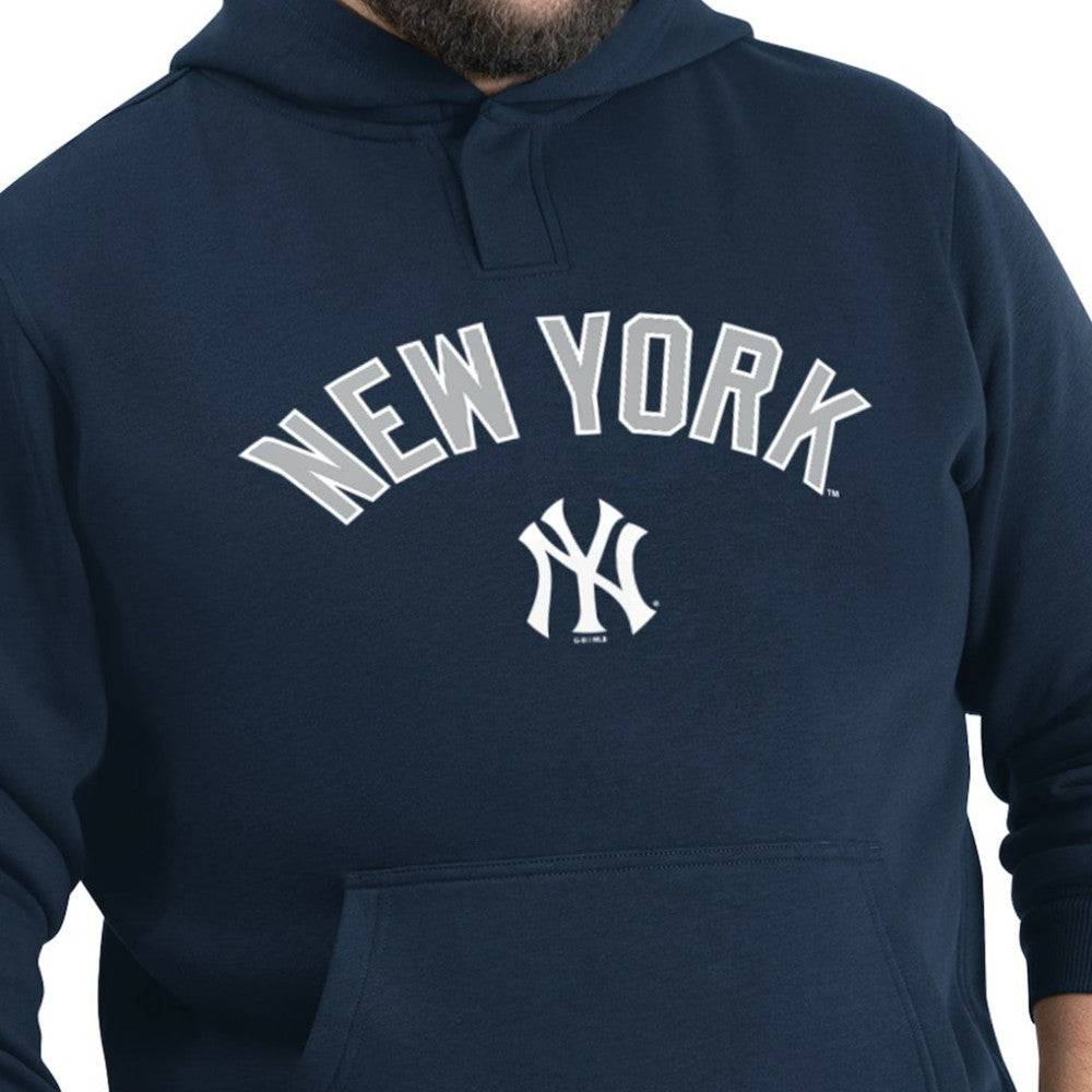 Navy New York Yankees G-III Sports by Carl Banks Adaptive Lockup Fleece Hoodie