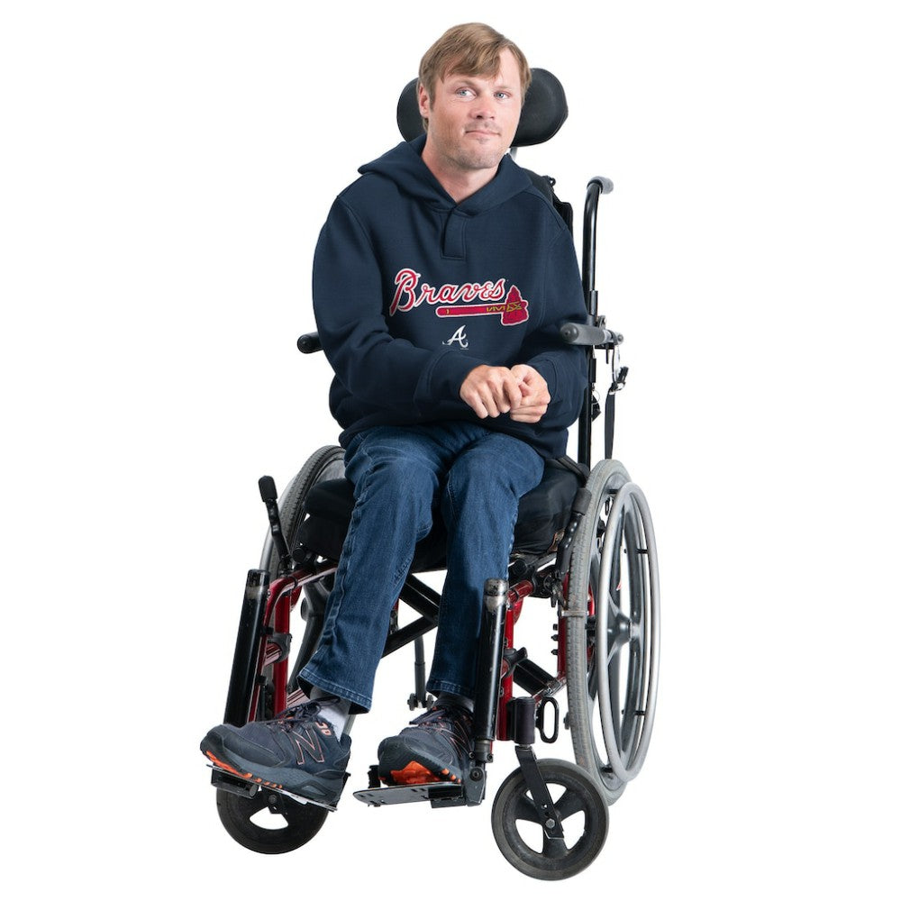 Navy Atlanta Braves G-III Sports by Carl Banks Adaptive Lockup Fleece Hoodie