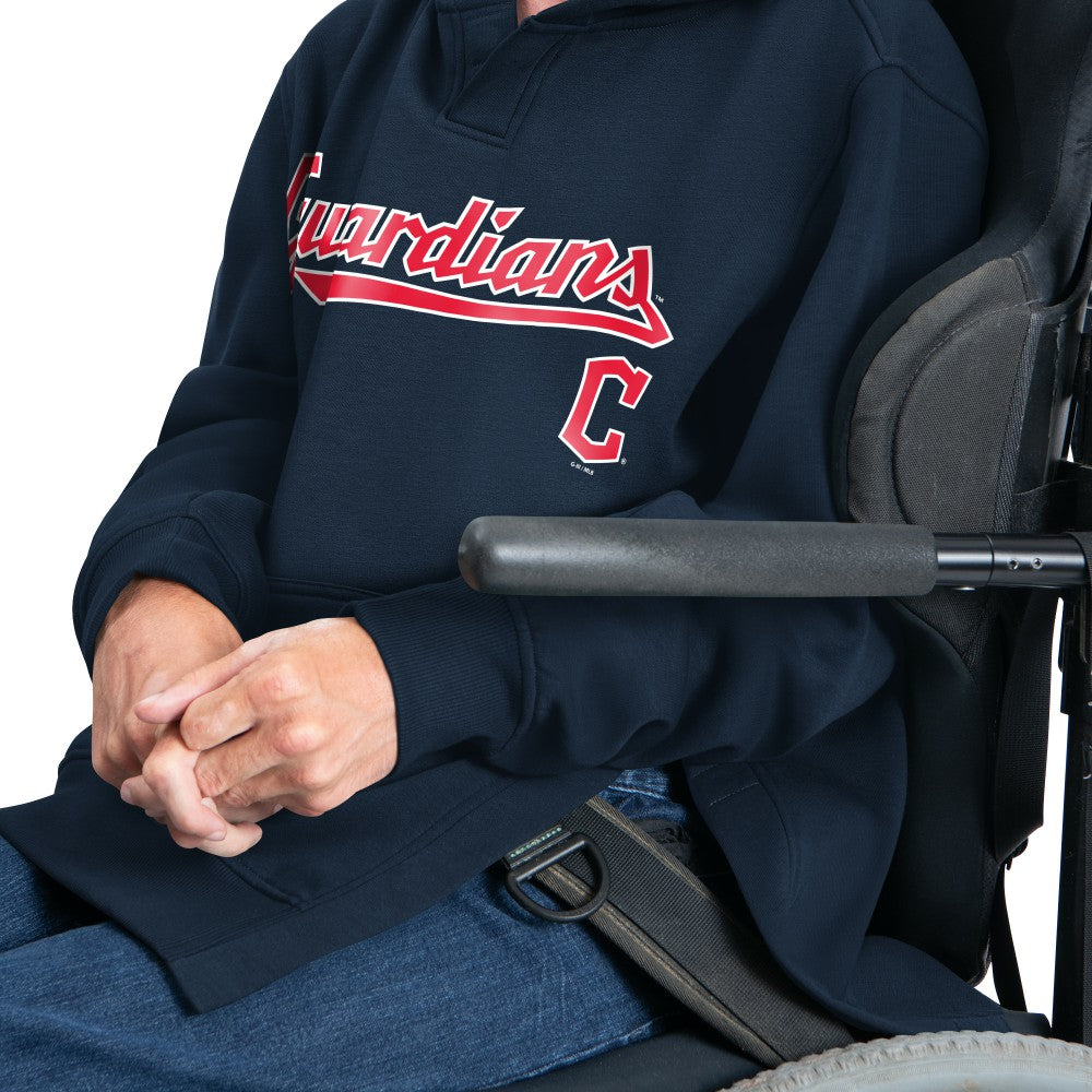 Navy Cleveland Guardians G-III Sports by Carl Banks Adaptive Lockup Fleece Hoodie