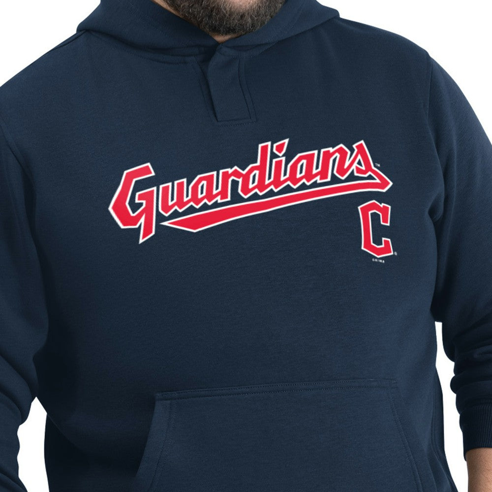 Navy Cleveland Guardians G-III Sports by Carl Banks Adaptive Lockup Fleece Hoodie