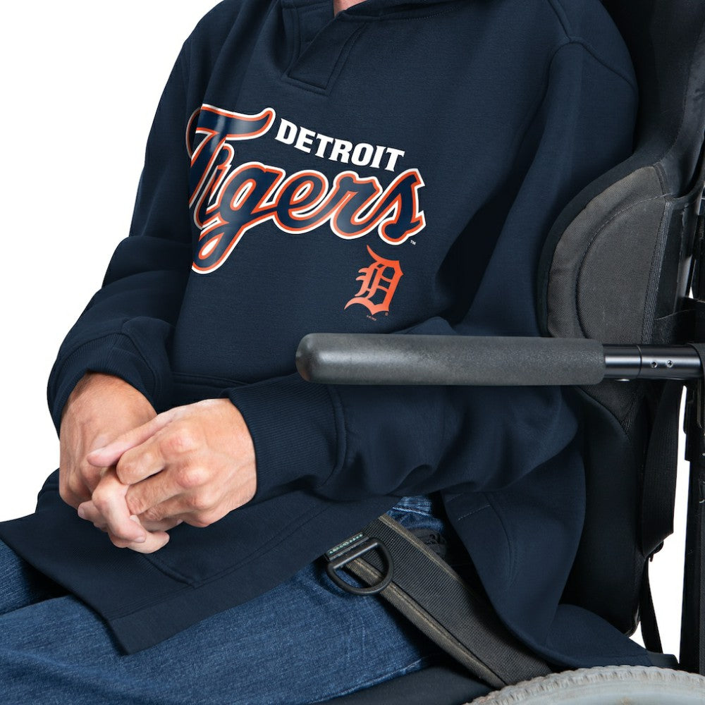 Navy Detroit Tigers G-III Sports by Carl Banks Adaptive Lockup Fleece Hoodie