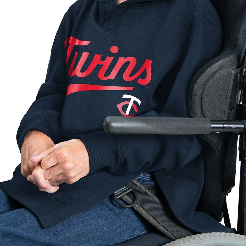 Navy Minnesota Twins G-III Sports by Carl Banks Adaptive Lockup Fleece Hoodie