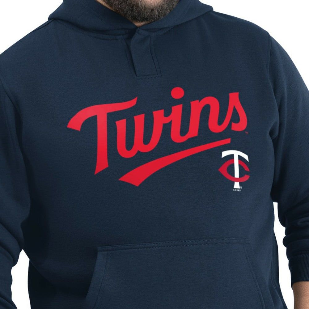Navy Minnesota Twins G-III Sports by Carl Banks Adaptive Lockup Fleece Hoodie