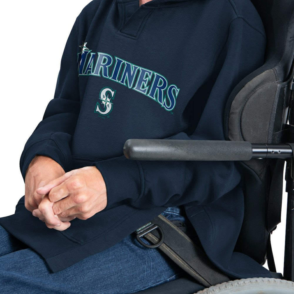Navy Seattle Mariners G-III Sports by Carl Banks Adaptive Lockup Fleece Hoodie