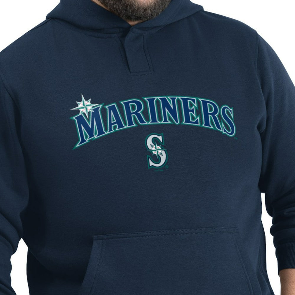 Navy Seattle Mariners G-III Sports by Carl Banks Adaptive Lockup Fleece Hoodie