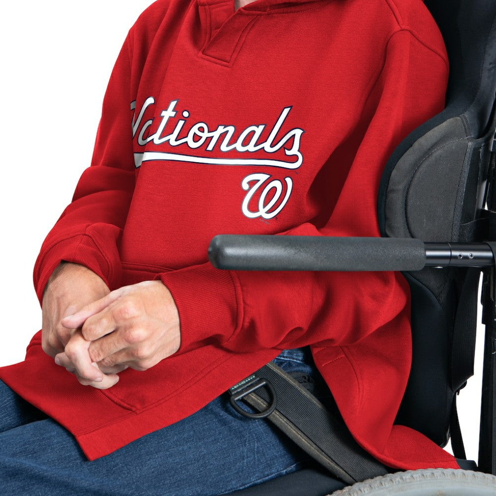 Red Washington Nationals G-III Sports by Carl Banks Adaptive Lockup Fleece Hoodie