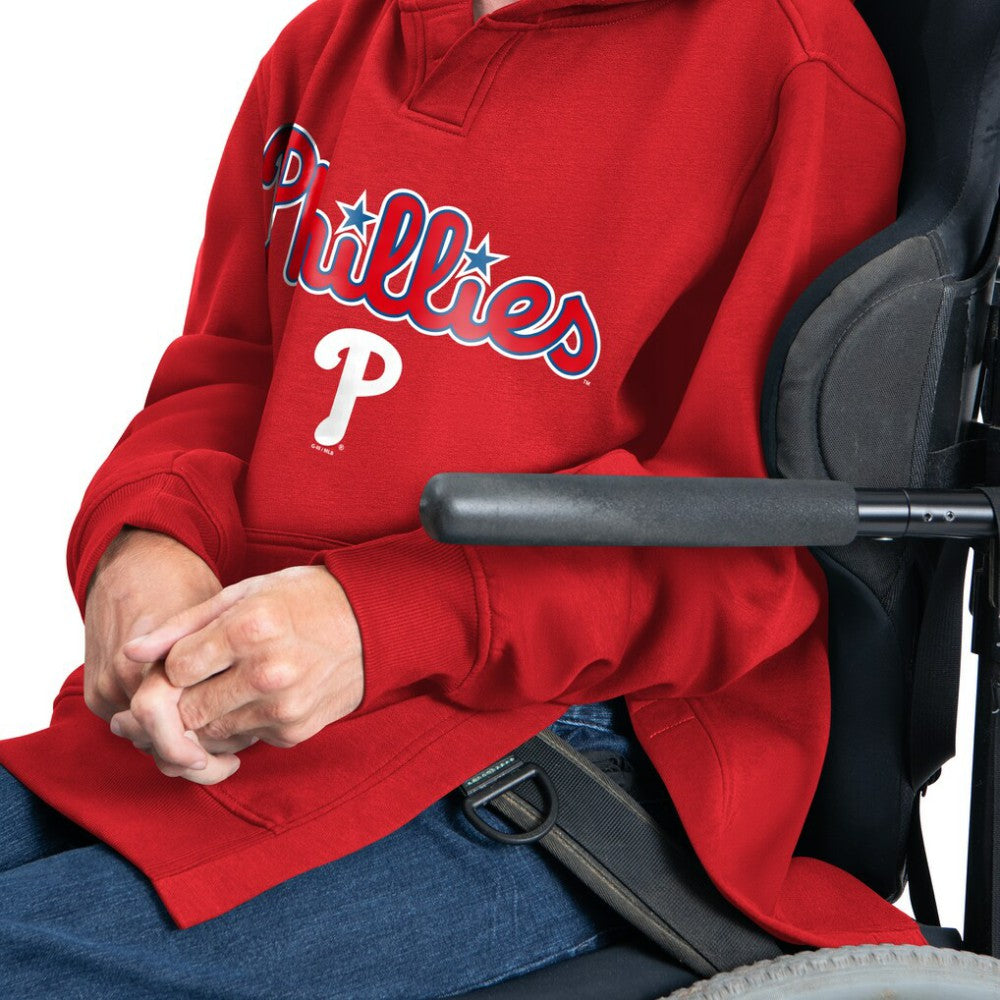 Red Philadelphia Phillies G-III Sports by Carl Banks Adaptive Lockup Fleece Hoodie