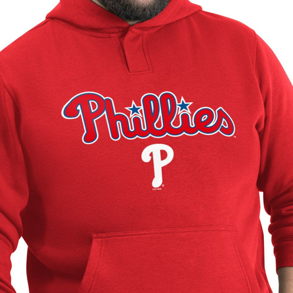 Red Philadelphia Phillies G-III Sports by Carl Banks Adaptive Lockup Fleece Hoodie