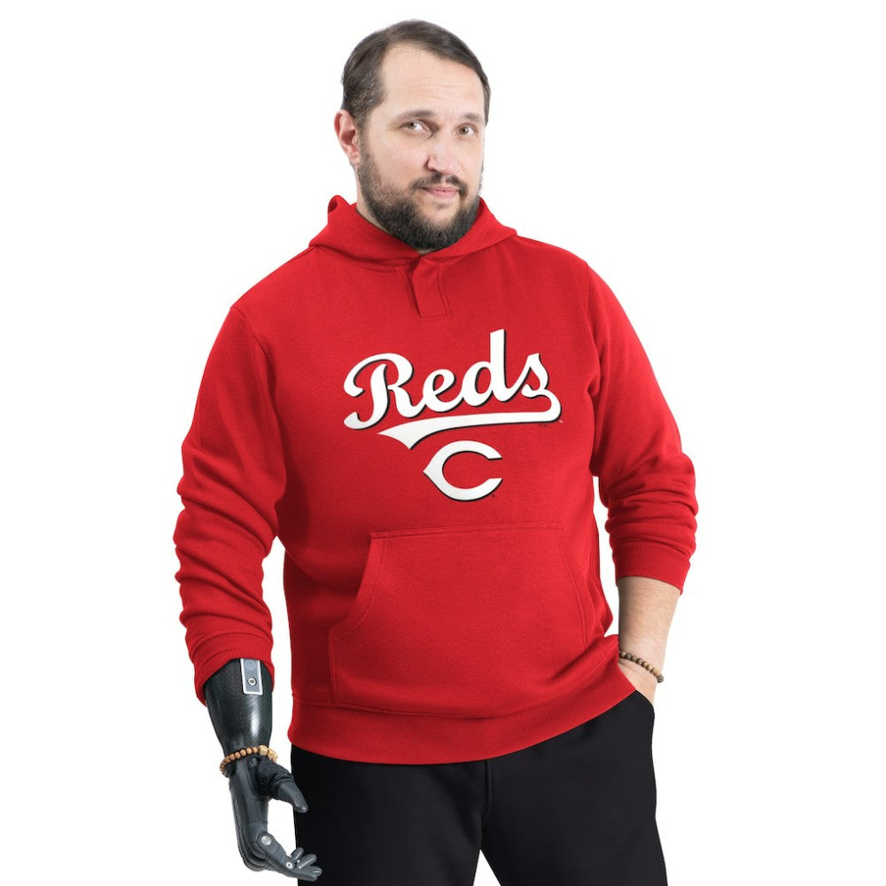 Red Cincinnati Reds G-III Sports by Carl Banks Adaptive Lockup Fleece Hoodie