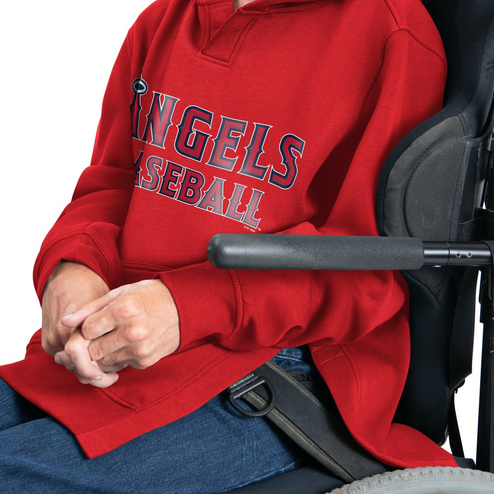 Red Los Angeles Angels G-III Sports by Carl Banks Adaptive Lockup Fleece Hoodie