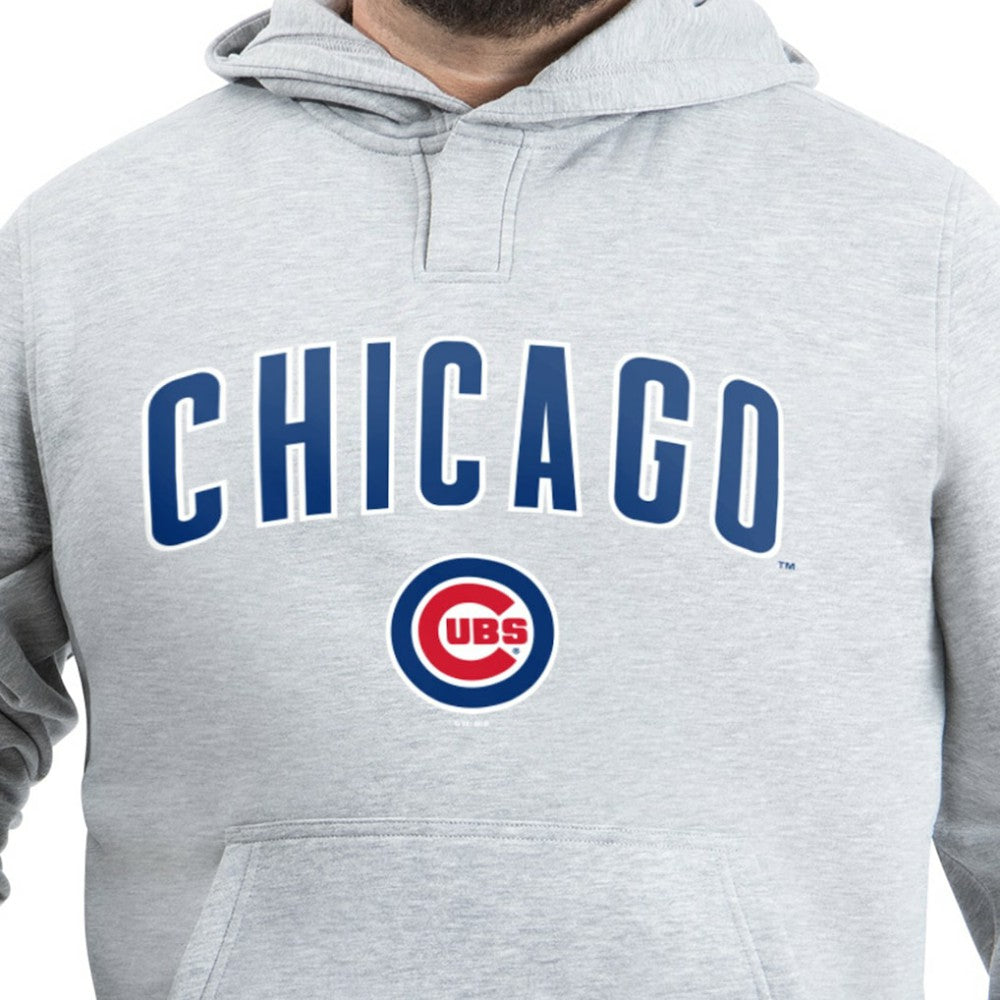 Gray Chicago Cubs G-III Sports by Carl Banks Adaptive Lockup Fleece Hoodie