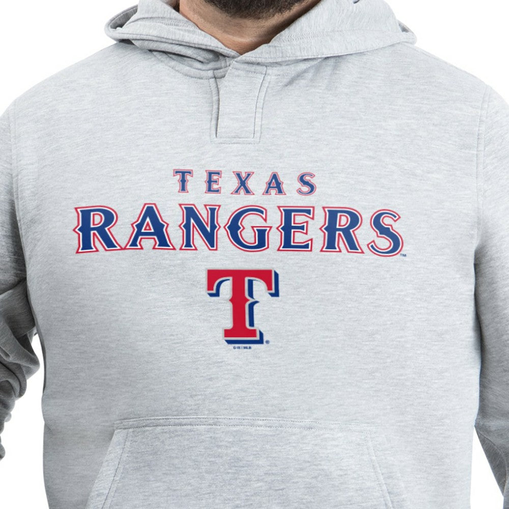 Gray Texas Rangers G-III Sports by Carl Banks Adaptive Lockup Fleece Hoodie