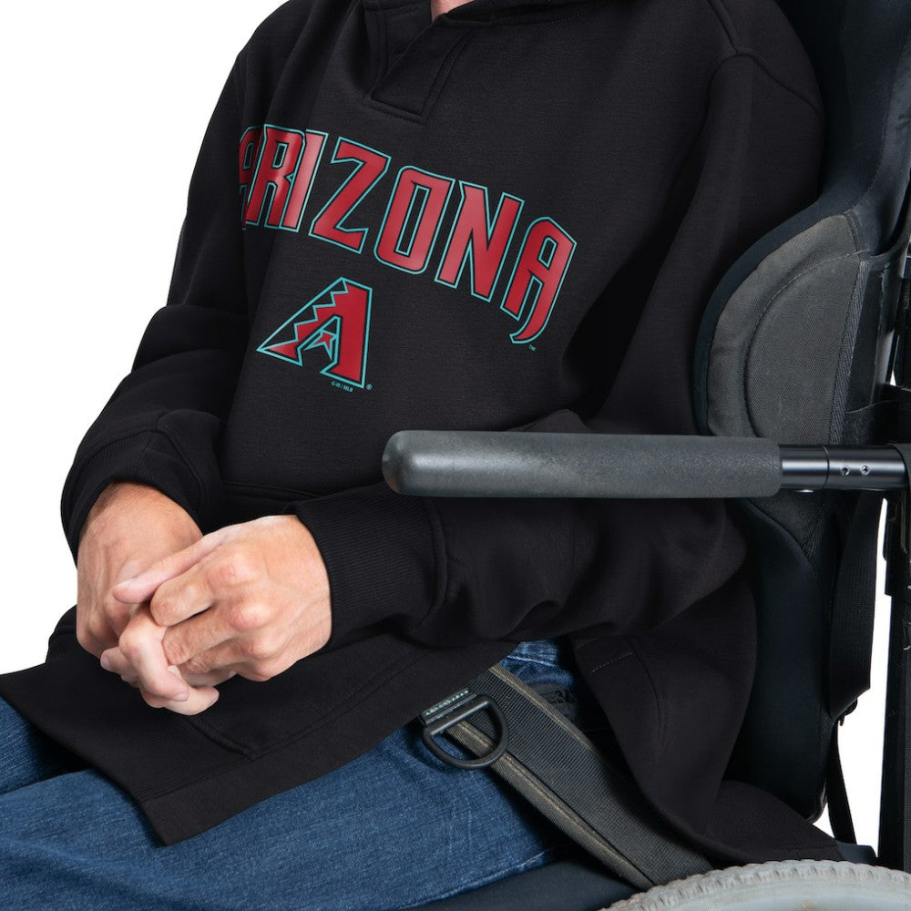 Black Arizona Diamondbacks G-III Sports by Carl Banks Adaptive Lockup Fleece Hoodie
