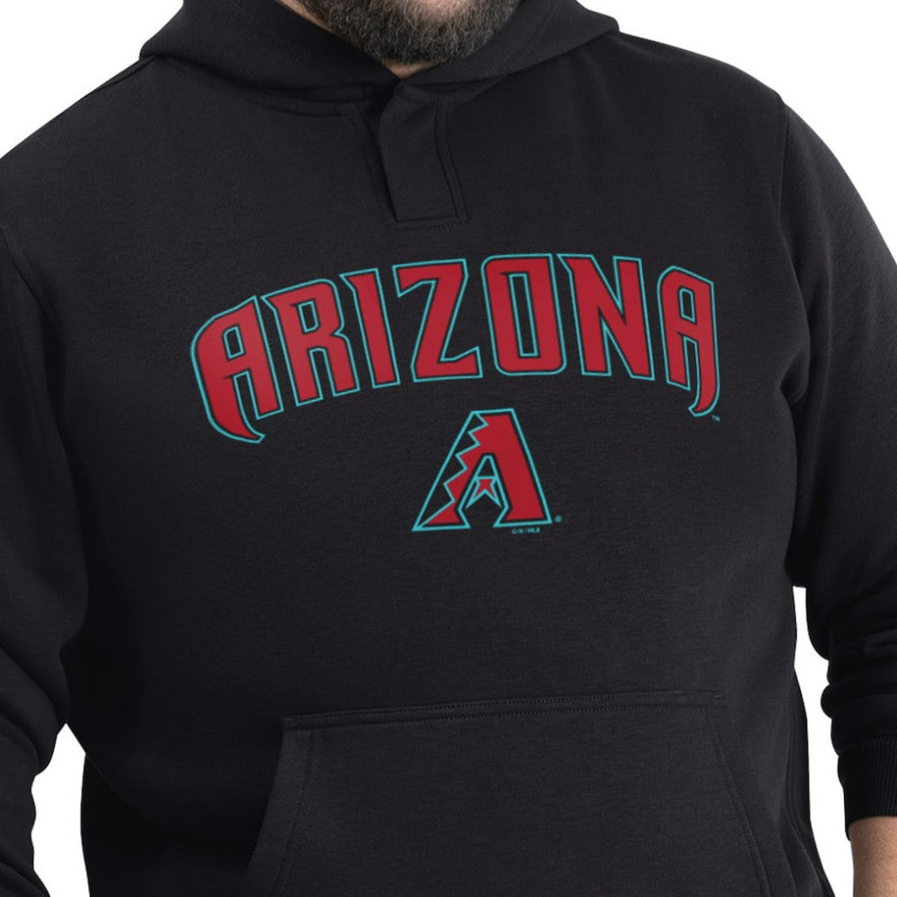 Black Arizona Diamondbacks G-III Sports by Carl Banks Adaptive Lockup Fleece Hoodie