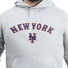 Gray New York Mets G-III Sports by Carl Banks Adaptive Lockup Fleece Hoodie