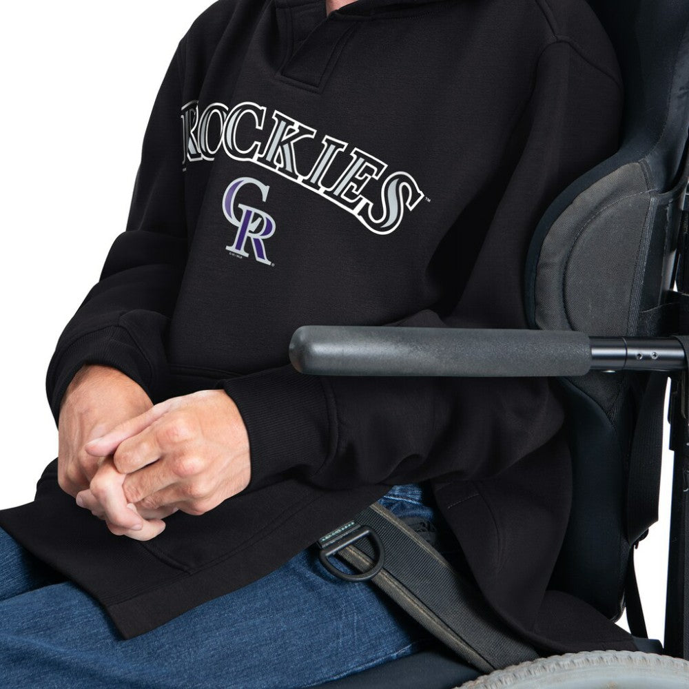 Black Colorado Rockies G-III Sports by Carl Banks Adaptive Lockup Fleece Hoodie