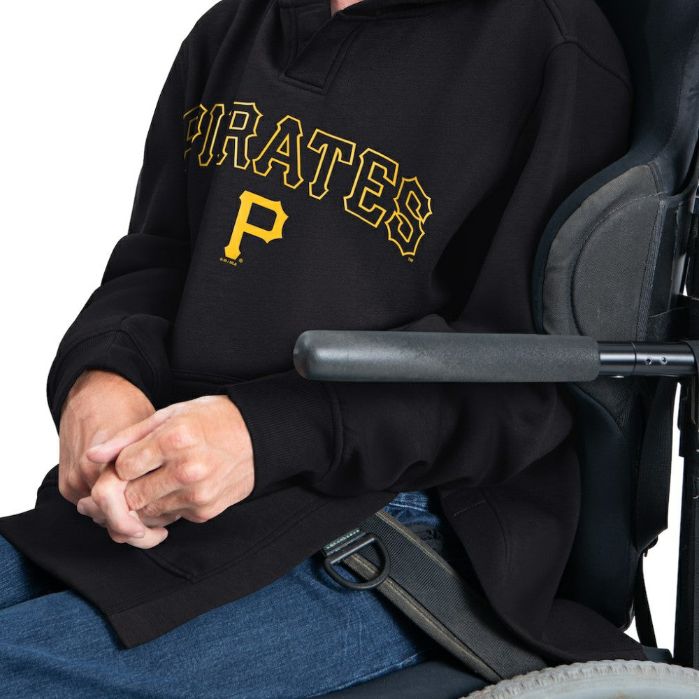 Black Pittsburgh Pirates G-III Sports by Carl Banks Adaptive Lockup Fleece Hoodie
