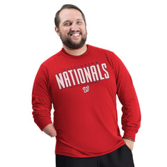Red Washington Nationals G-III Sports by Carl Banks Adaptive Long Sleeve T-Shirt