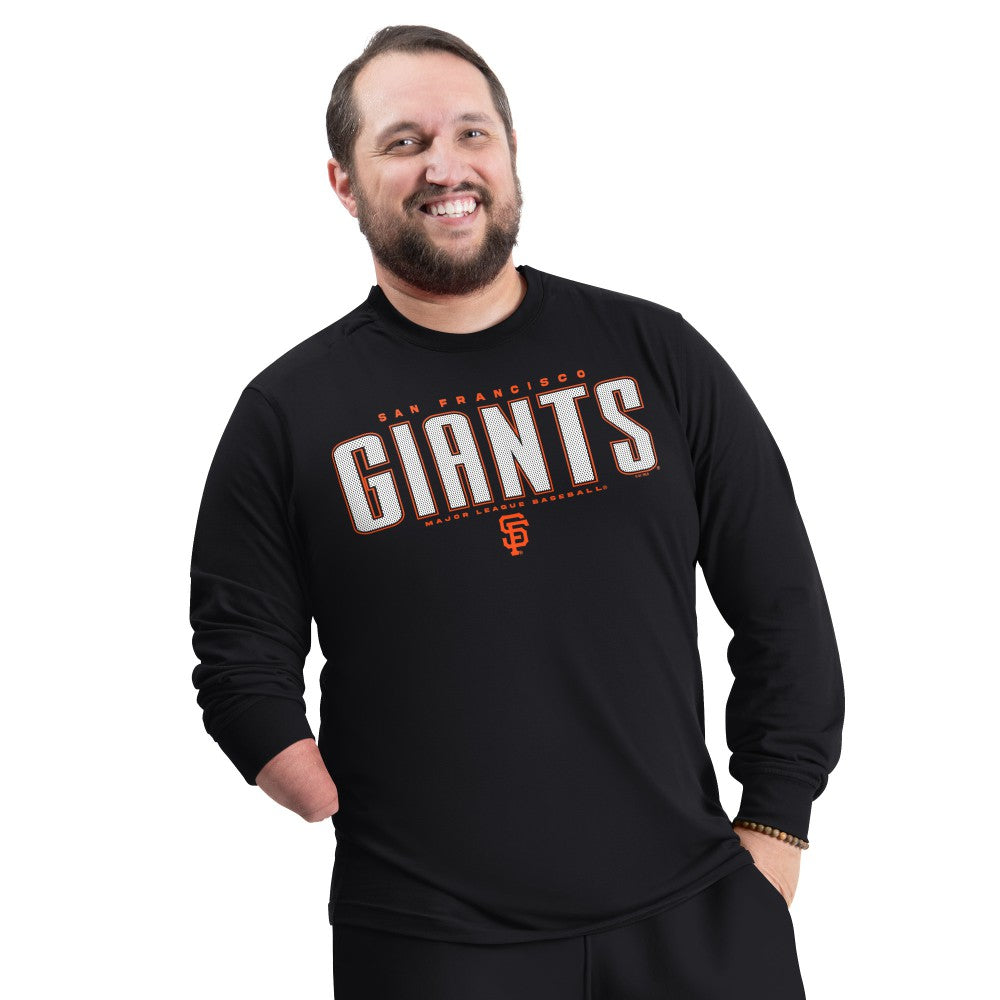 Black San Francisco Giants G-III Sports by Carl Banks Adaptive Long Sleeve T-Shirt