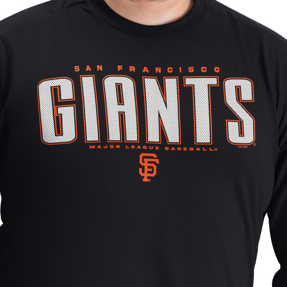 Black San Francisco Giants G-III Sports by Carl Banks Adaptive Long Sleeve T-Shirt