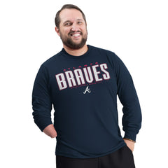 Navy Atlanta Braves G-III Sports by Carl Banks Adaptive Long Sleeve T-Shirt