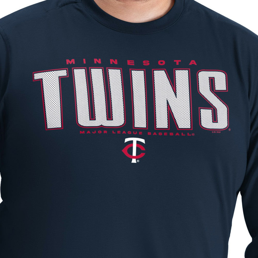 Navy Minnesota Twins G-III Sports by Carl Banks Adaptive Long Sleeve T-Shirt