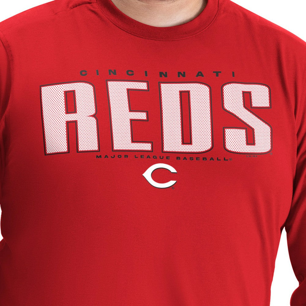 Red Cincinnati Reds G-III Sports by Carl Banks Adaptive Long Sleeve T-Shirt
