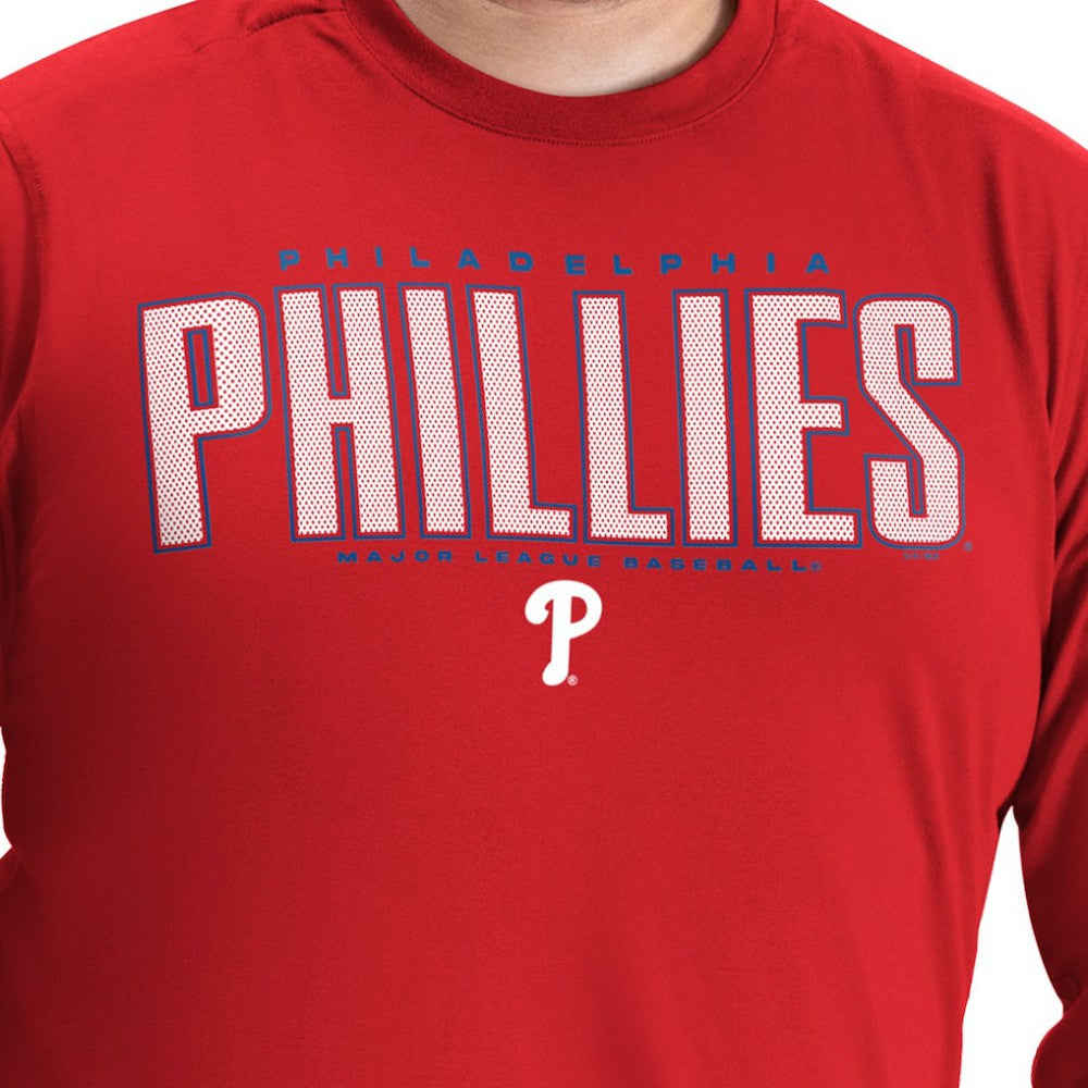 Red Philadelphia Phillies G-III Sports by Carl Banks Adaptive Long Sleeve T-Shirt
