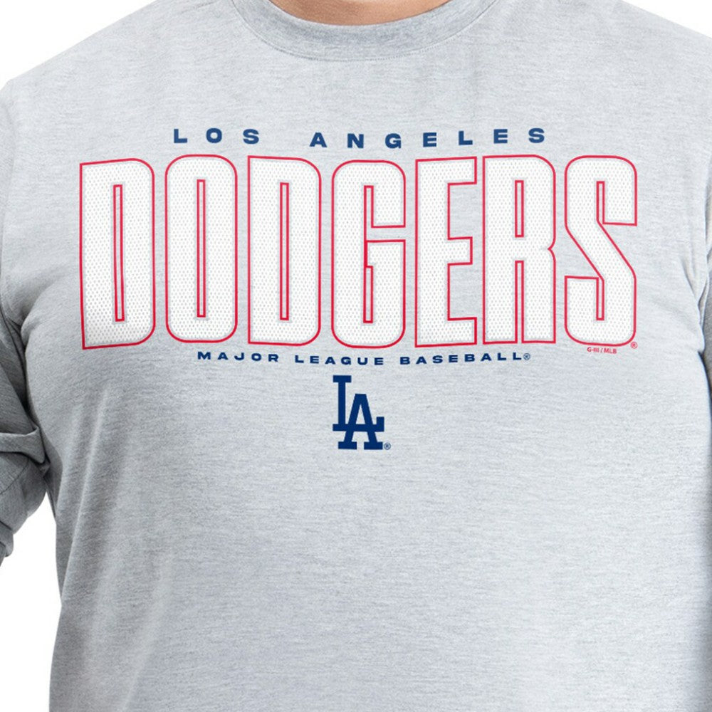 Gray Los Angeles Dodgers G-III Sports by Carl Banks Adaptive Long Sleeve T-Shirt