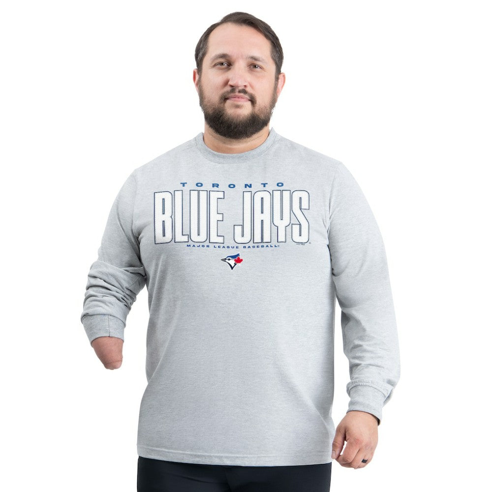 Gray Toronto Blue Jays G-III Sports by Carl Banks Adaptive Long Sleeve T-Shirt