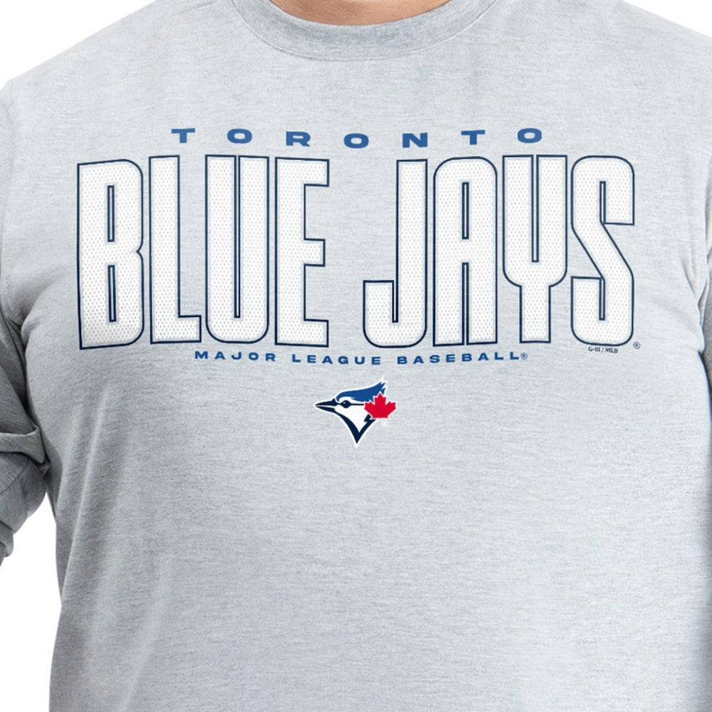 Gray Toronto Blue Jays G-III Sports by Carl Banks Adaptive Long Sleeve T-Shirt