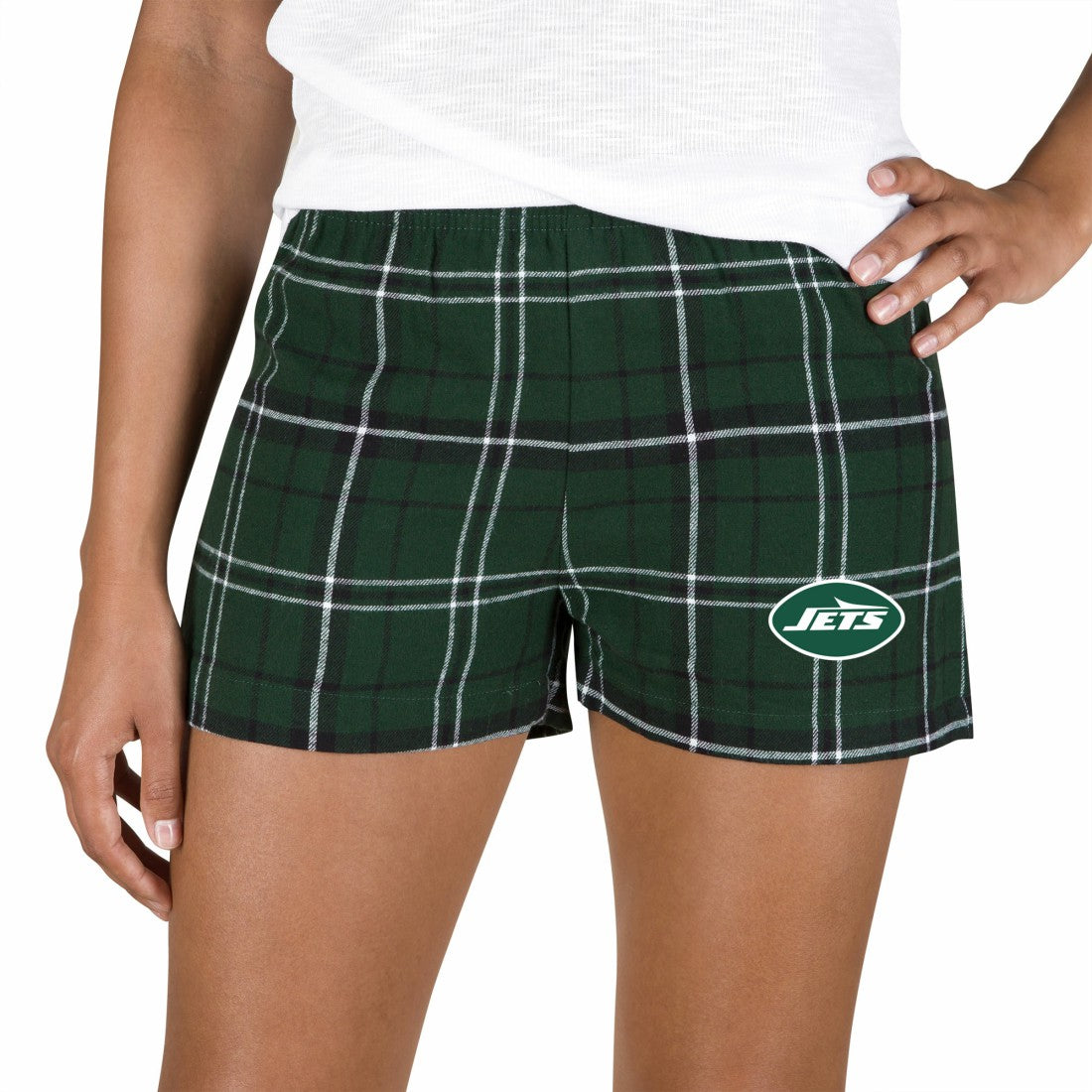 Concepts Sport Women's Ultimate Flannel Shorts - New York Jets Shorts