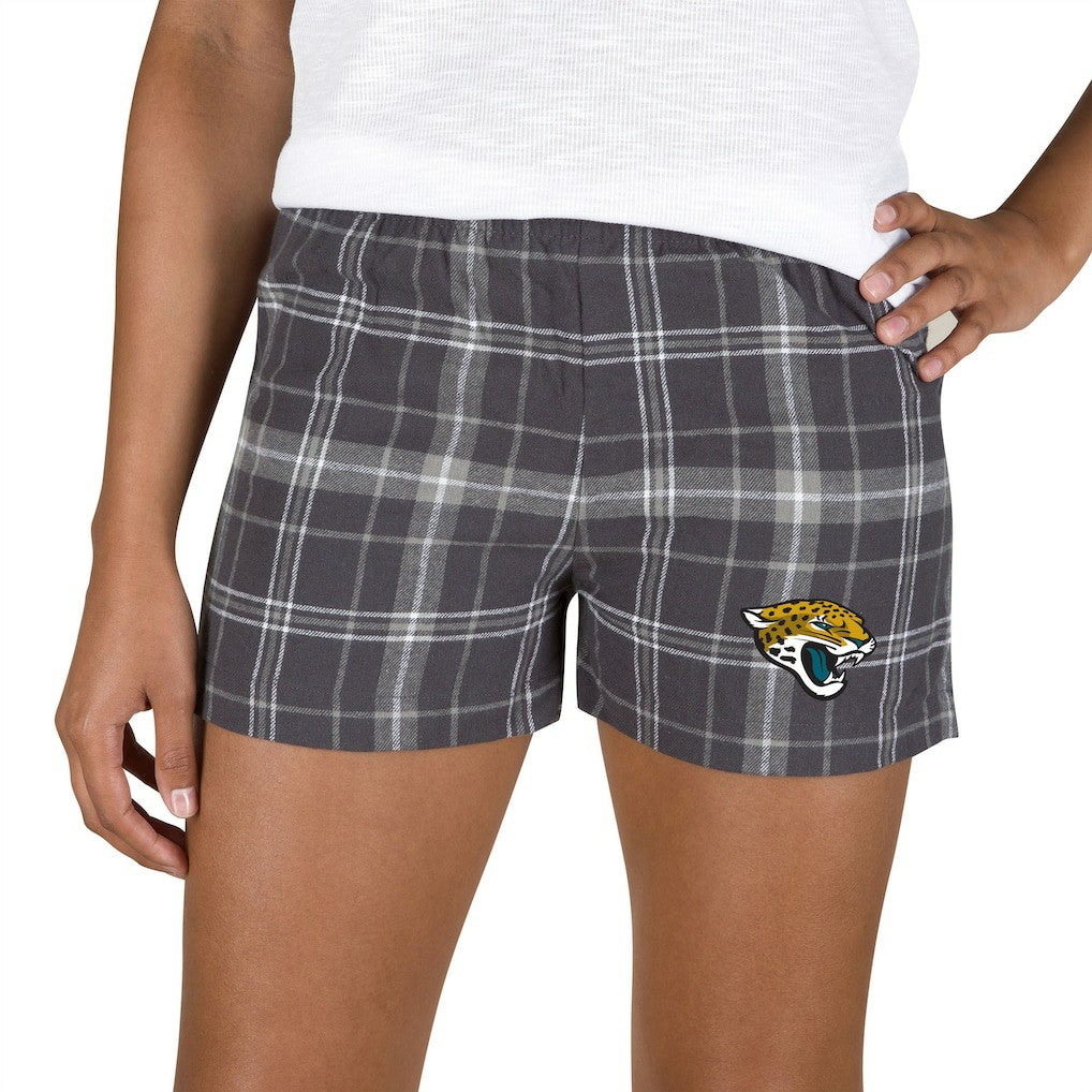 Concepts Sport Women's Ultimate Flannel Shorts - Jacksonville Jaguars Shorts