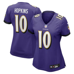 DeAndre Hopkins  Women's Team Game Jersey - Baltimore Ravens Jerseys