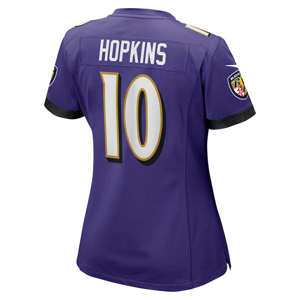 DeAndre Hopkins  Women's Team Game Jersey - Baltimore Ravens Jerseys