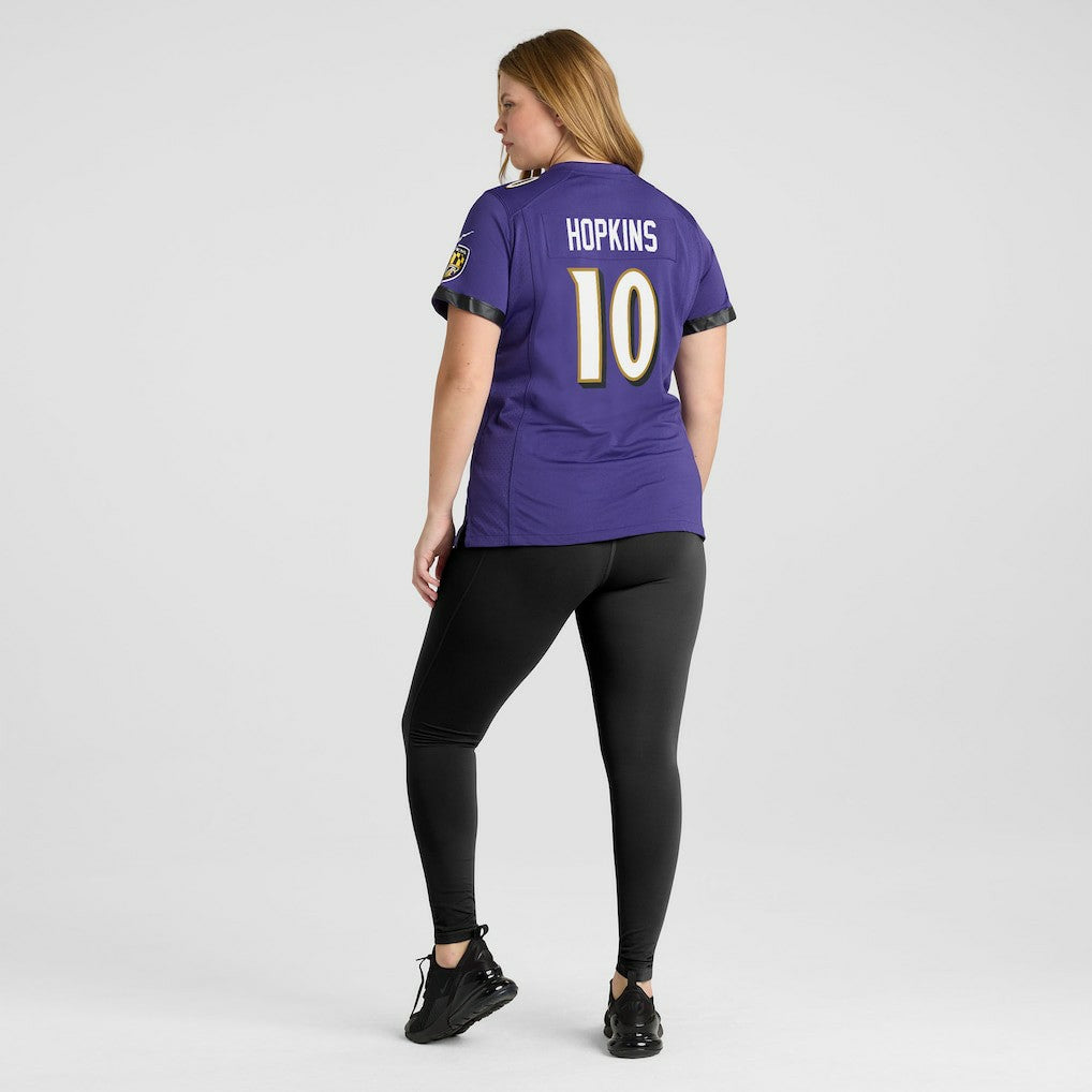 DeAndre Hopkins  Women's Team Game Jersey - Baltimore Ravens Jerseys