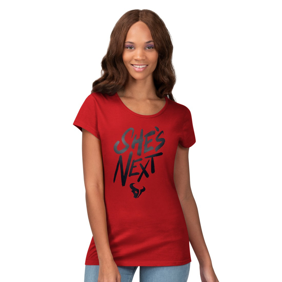 G-III 4Her by Carl Banks Women's She's Next Endzone T-Shirt - Houston Texans T-shirts